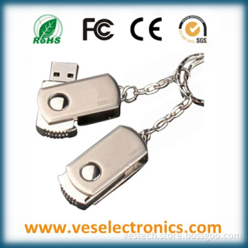 Metal Keyring Swivel USB Memory Stick